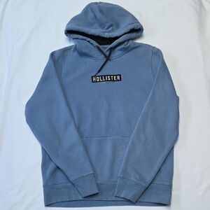 Hollister Men's Slate Blue Hoodie